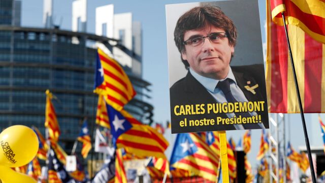 La ANC organizó una manifestación en las calles de Estrasburgo