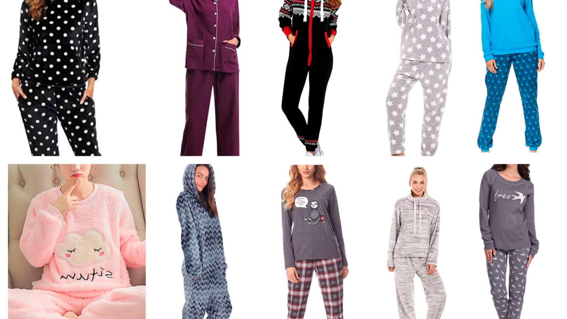 Pijamas para el online frio