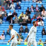 Sergio Ramos, en el encuentro contra el Levante