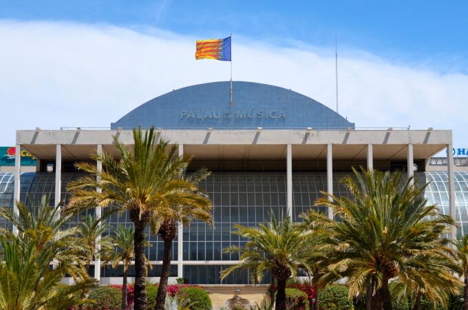 Fachada principal del Palau de la Música de Valencia