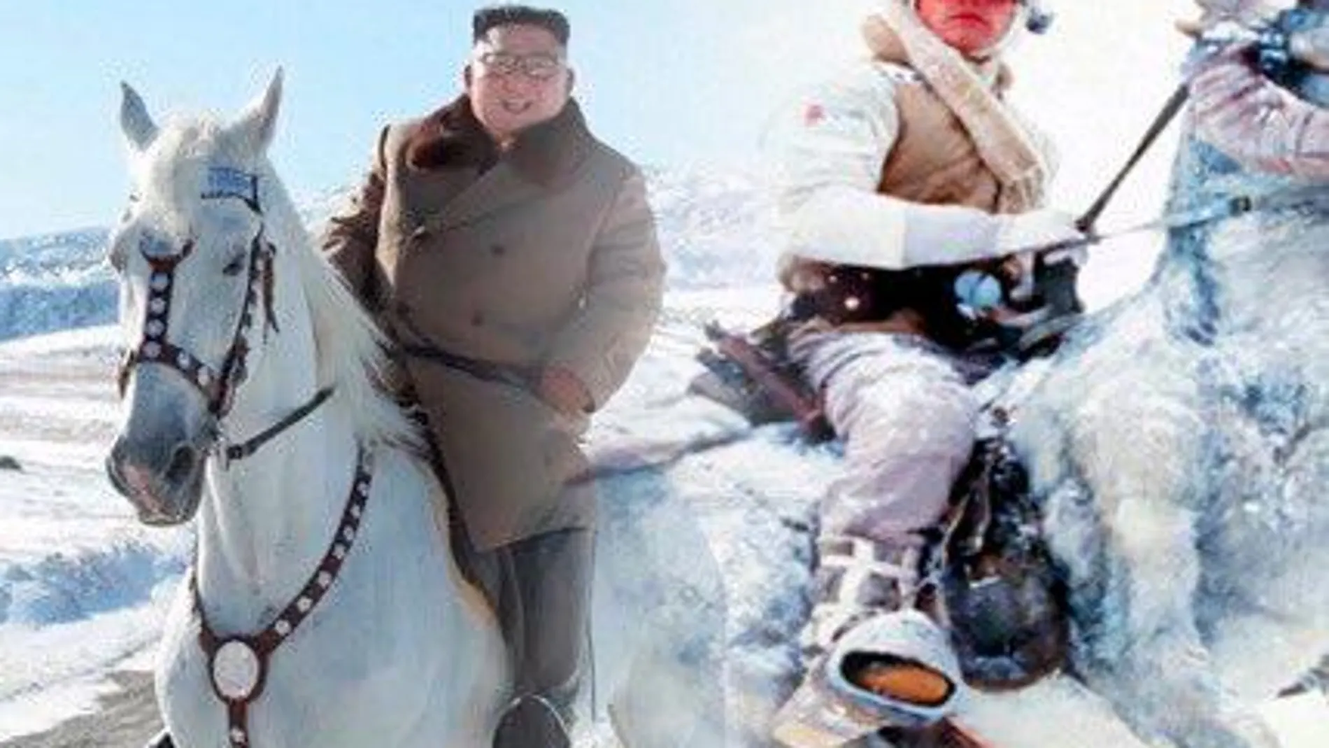 Kim Jong-Un a caballo en un monte sagrado, ¿el nuevo Putin?