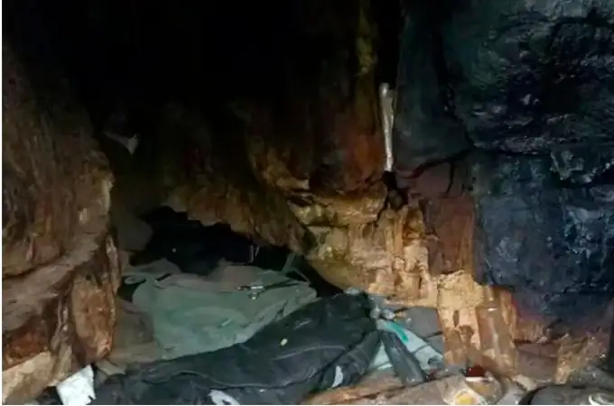 Un dron descubre en una cueva a un hombre fugado hace 17 años
