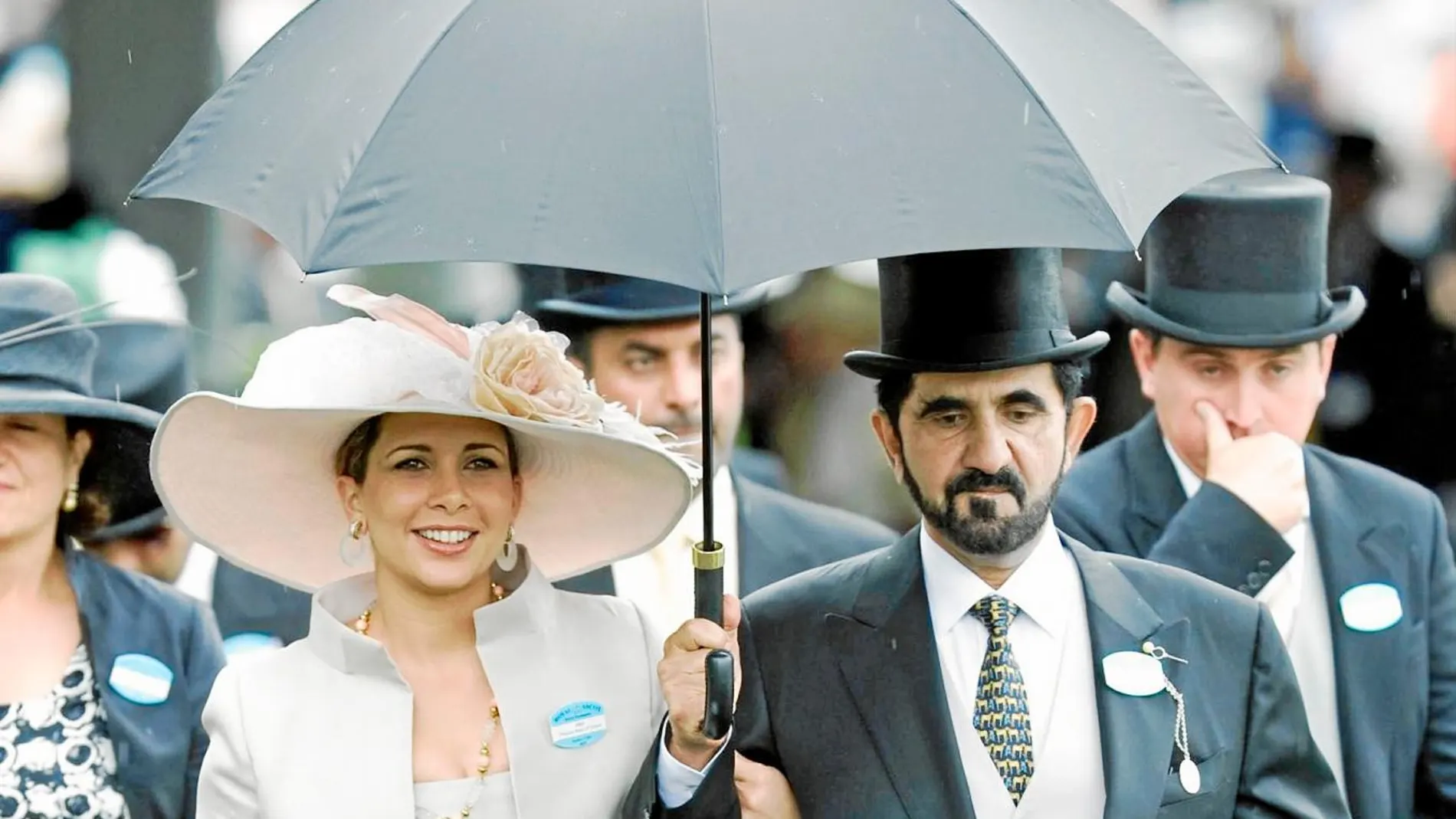 La princesa Haya de Jordania y el emir de Dubai, en Londres