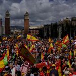 Imagen de un acto electoral de Vox en Barcelona
