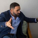 Santiago Abascal, en una entrevista con LA RAZÓN