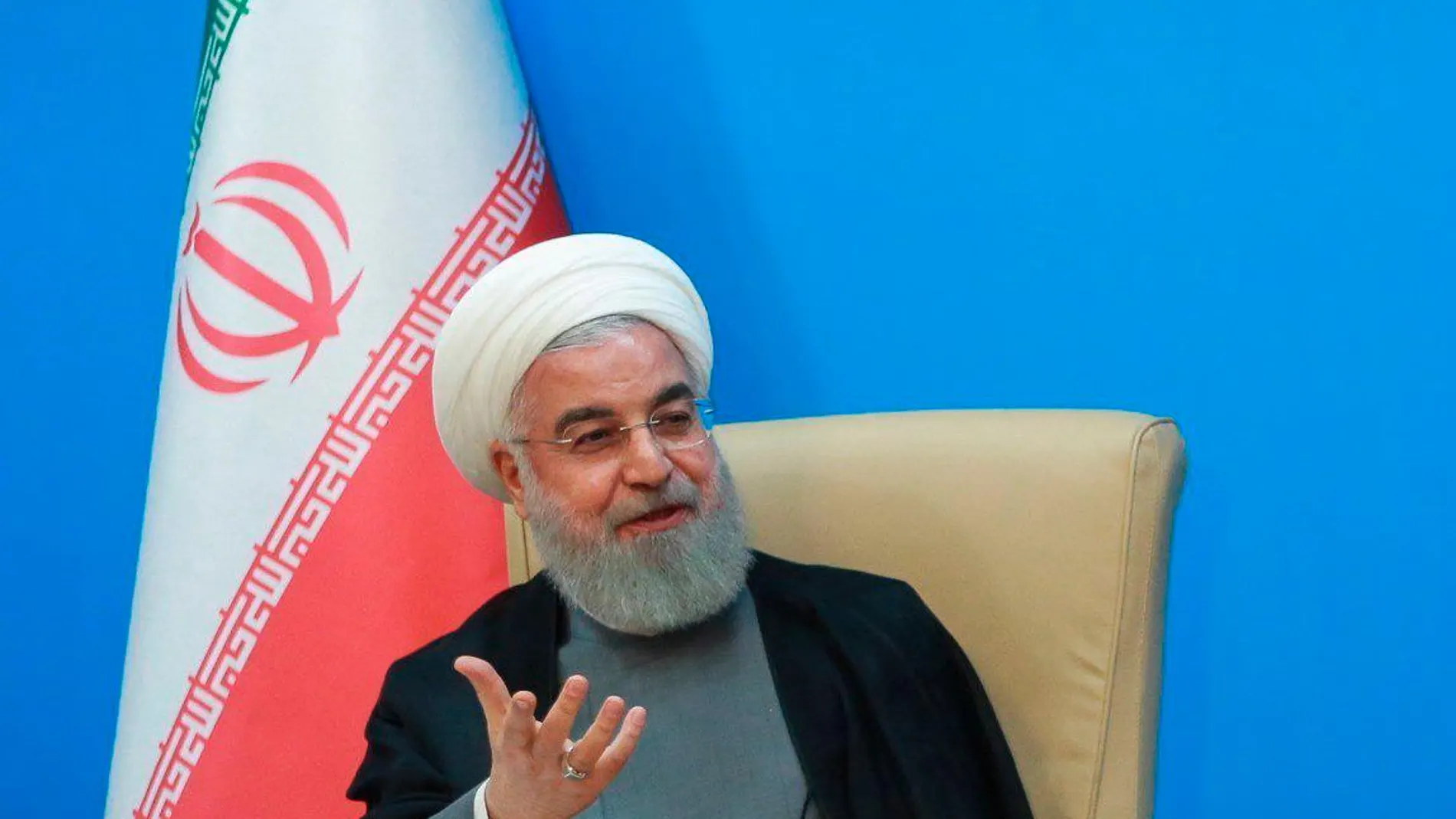 El presidente iraní, Hasan Rohani, cargó ayer contra la estrategia de Estados Unidos