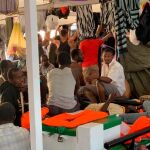 Inmigrantes a bordo del Open Arms