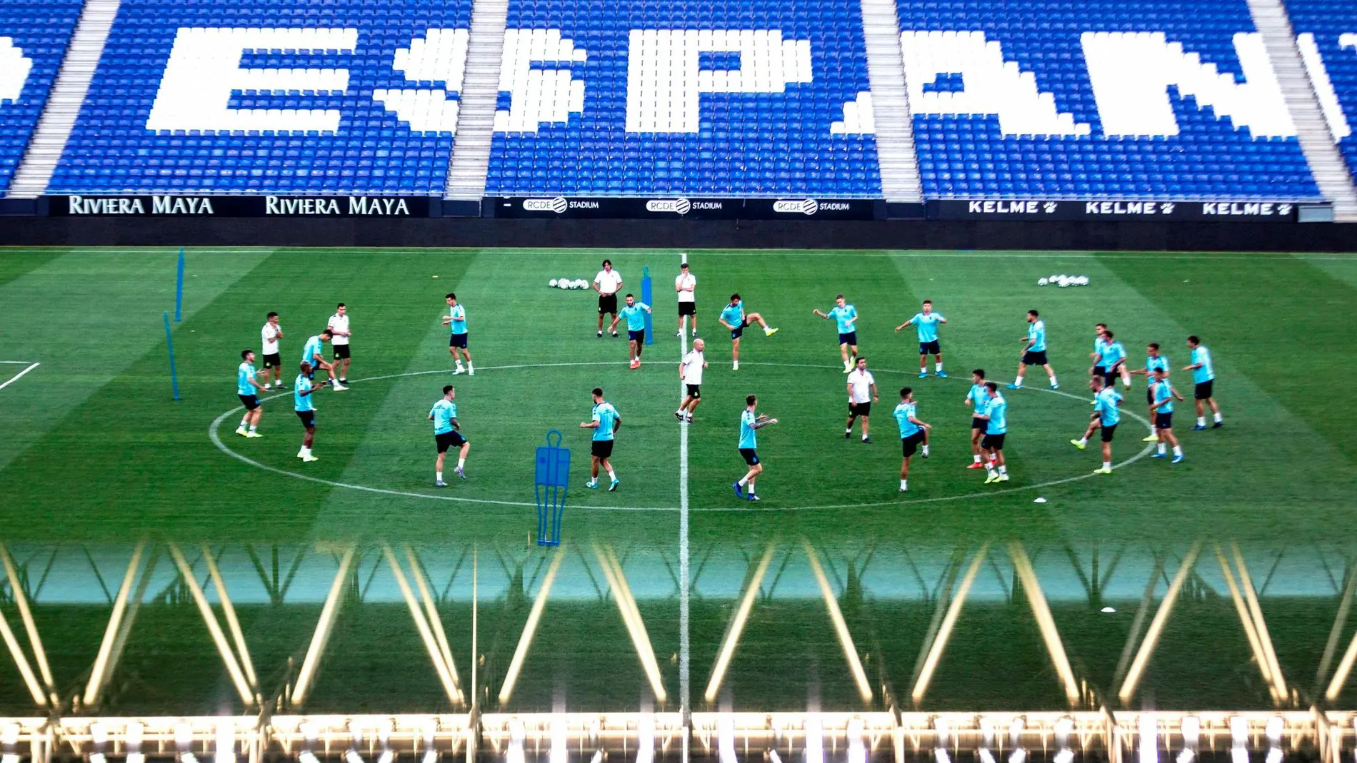 Un entrenamiento del Espanyol