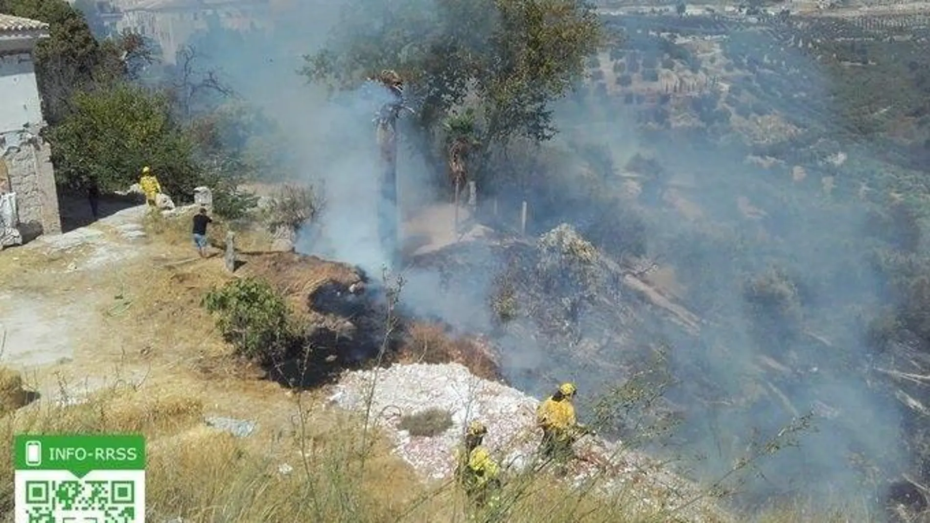 El incendio de Estepona ha afectado a unas 300 hectáreas /Foto: Infoca