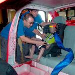 Imagen de la simulación de un choques real con un muñeco antropomórfico del tamaño de un niño. A estos maniquíes se les conoce como "Crash test dummy" | Fotografía de archivo