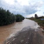 Algunas carreteras de la Región tuvieron que ser cortadas al quedar totalmente anegadas por las lluvias en septiembre