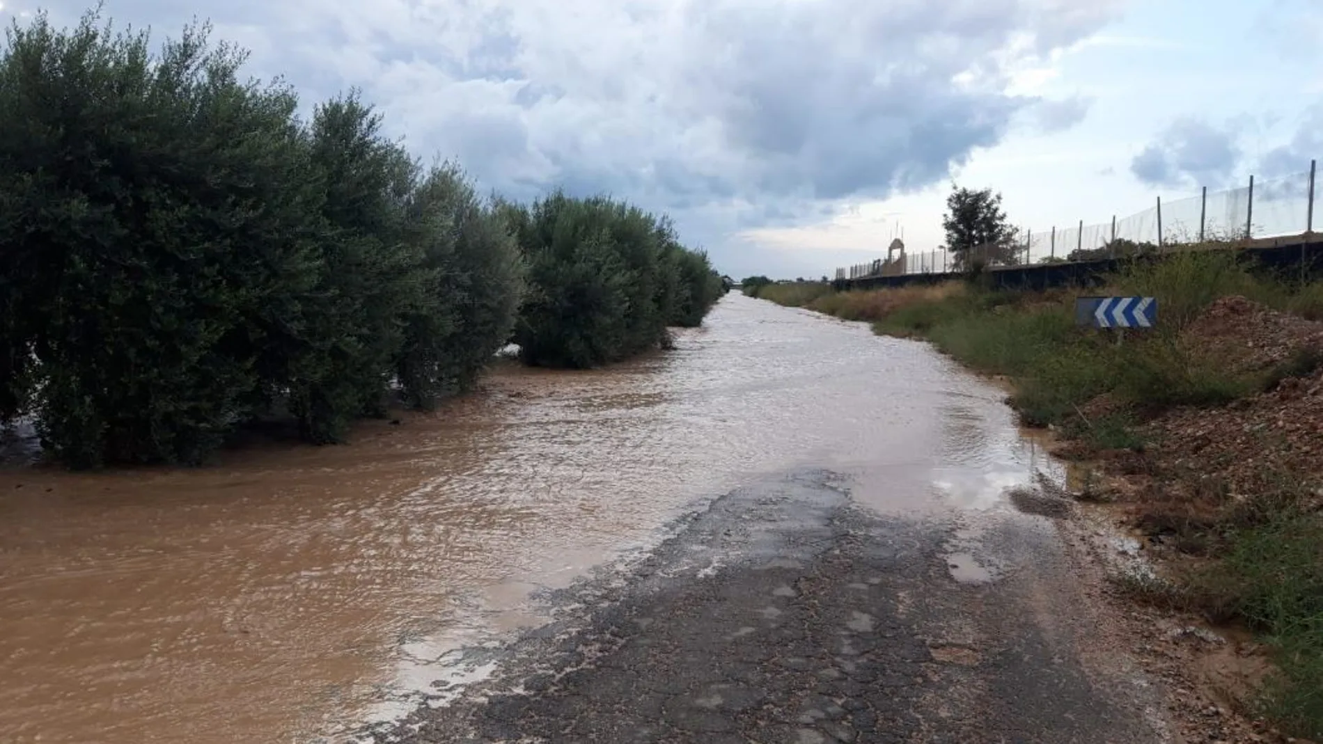 Algunas carreteras de la Región tuvieron que ser cortadas al quedar totalmente anegadas por las lluvias en septiembre