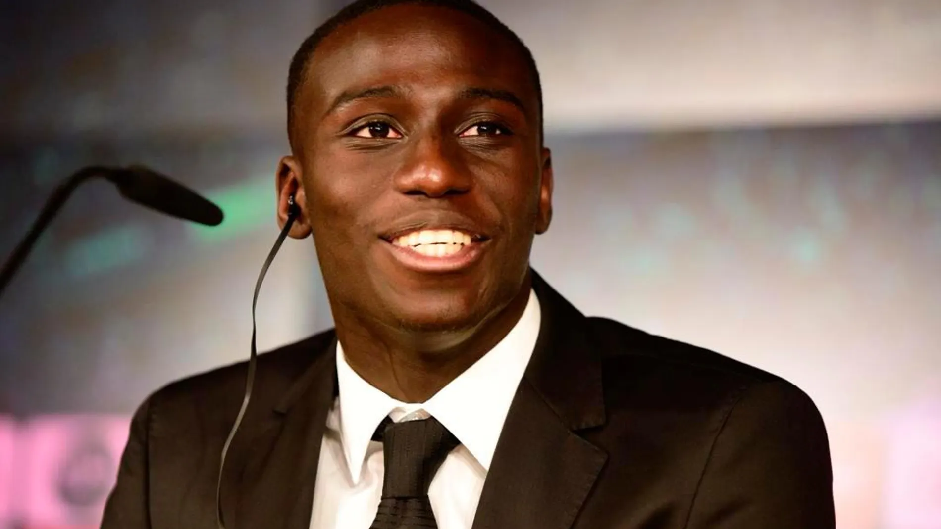 Mendy, en su presentación en el Bernabéu/David Jar