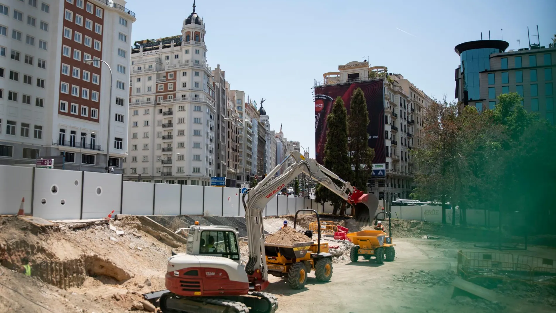 Obras remodelación de Plaza de España