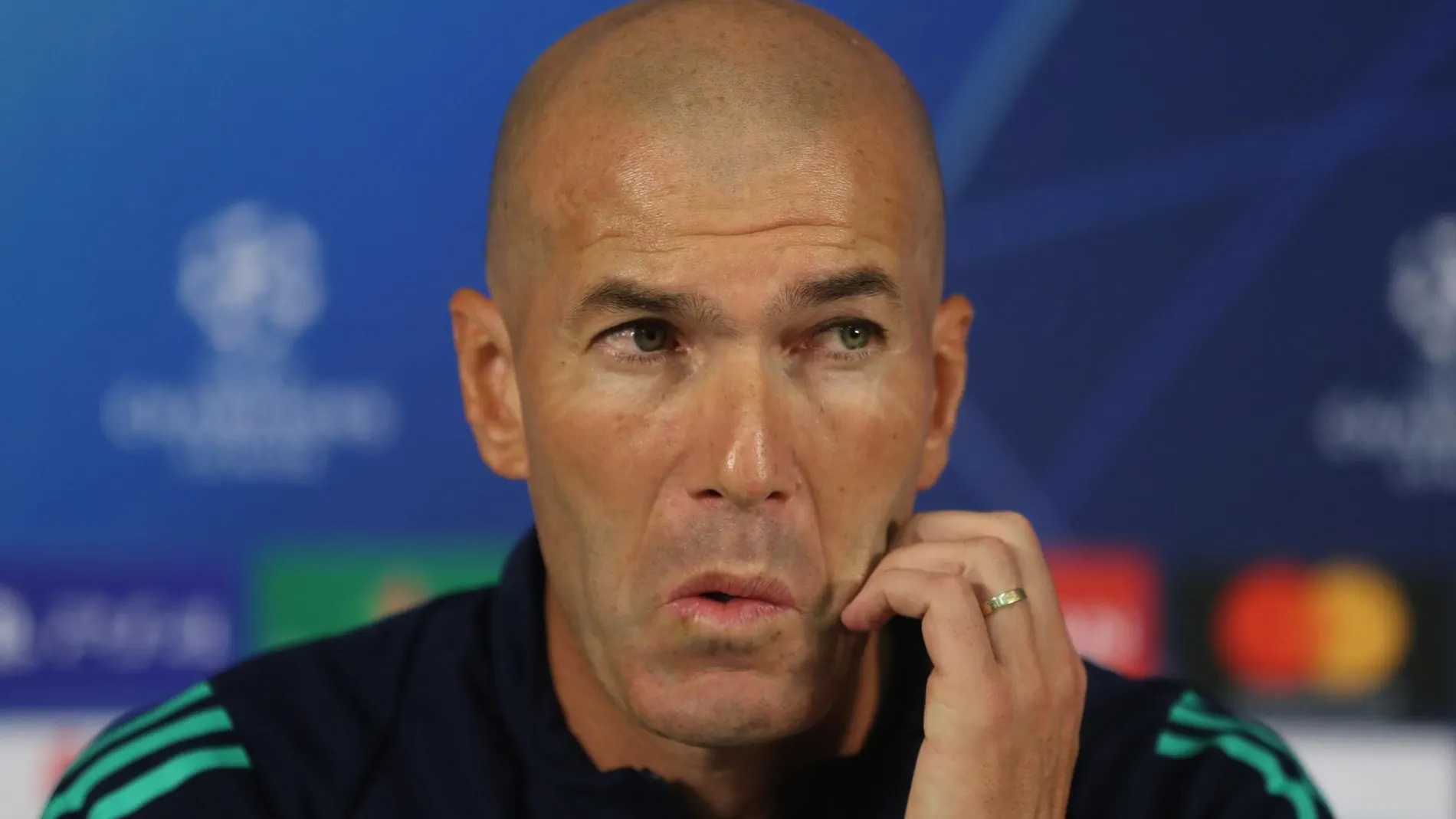 Zidane, en la conferencia de prensa en Estambul