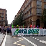 Manifestación en San Sebastián convocada por EH Bildu a favor de "república vasca libre"/Ep