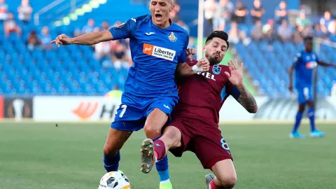 Fayçal Fajr con el Getafe.