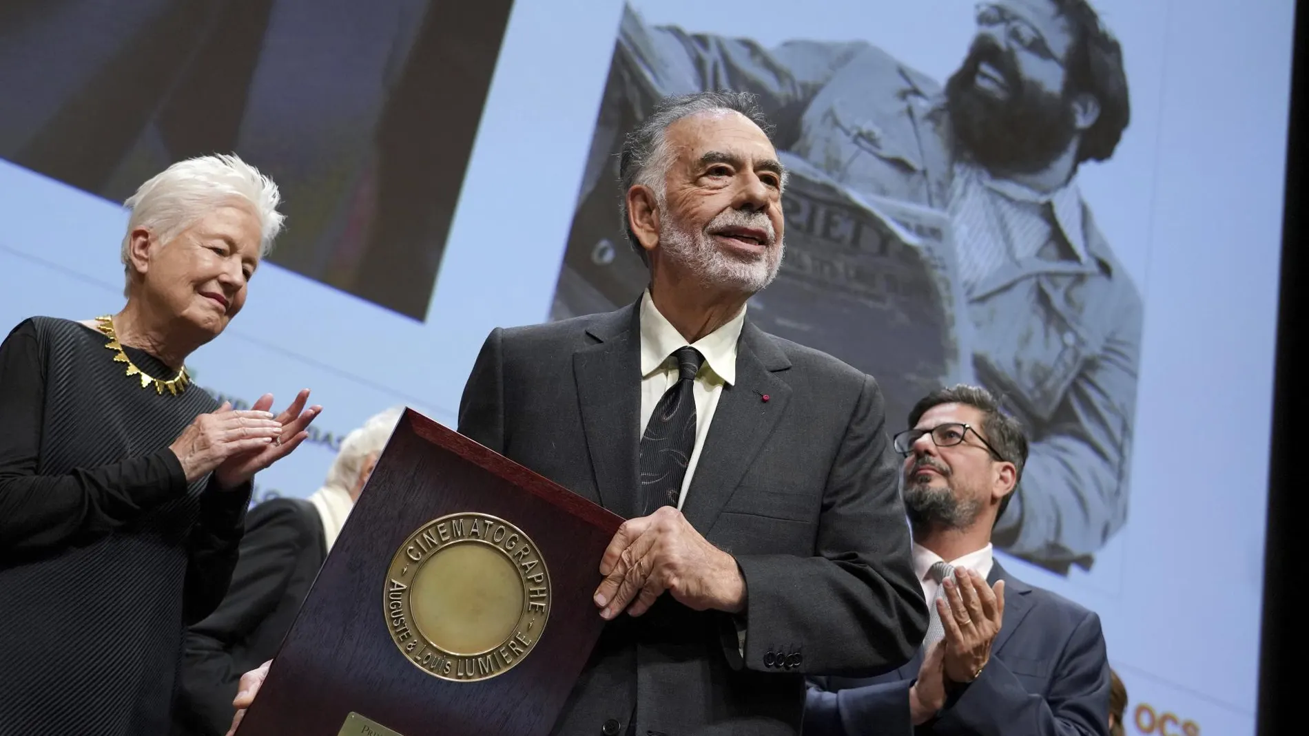 Coppola, al recoger el premio Lumiere el pasado viernes en Lyon
