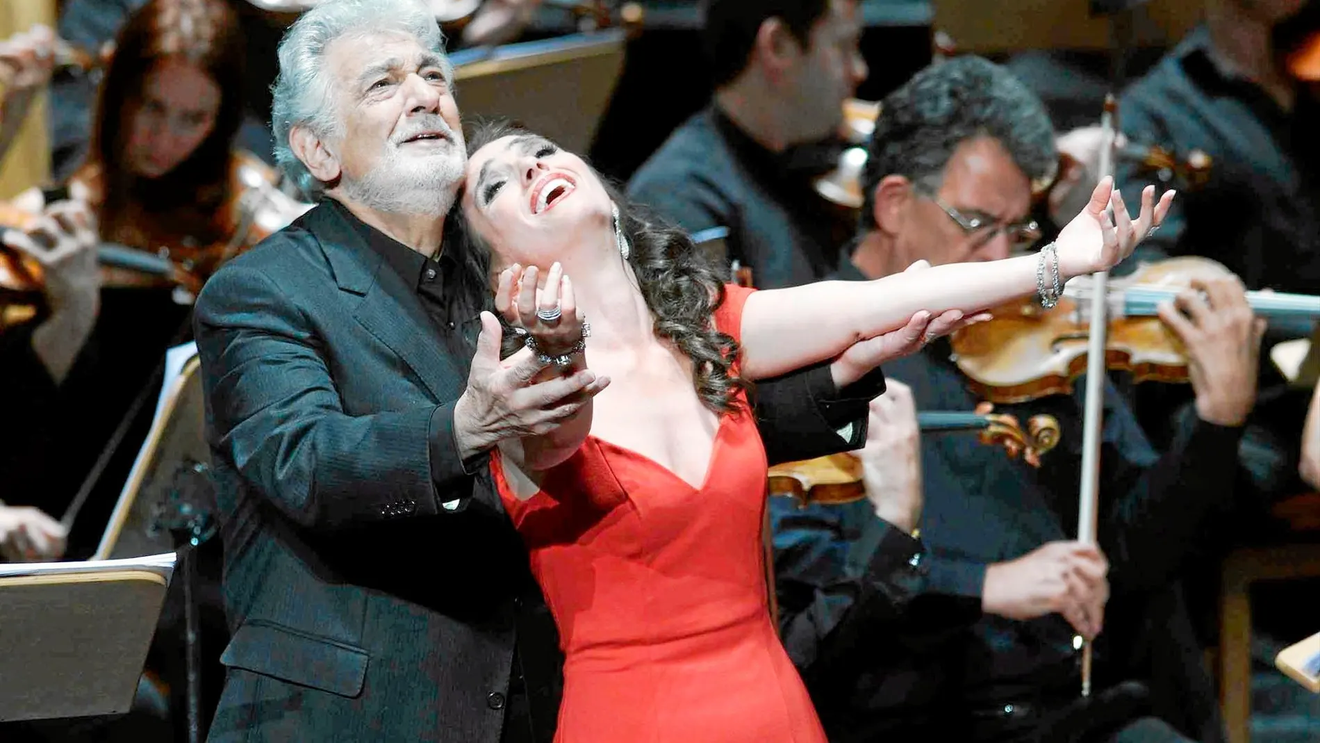 Plácido Domingo canta «Thaïs» con Ermonela Jaho en julio de 2018 en el teatro Real