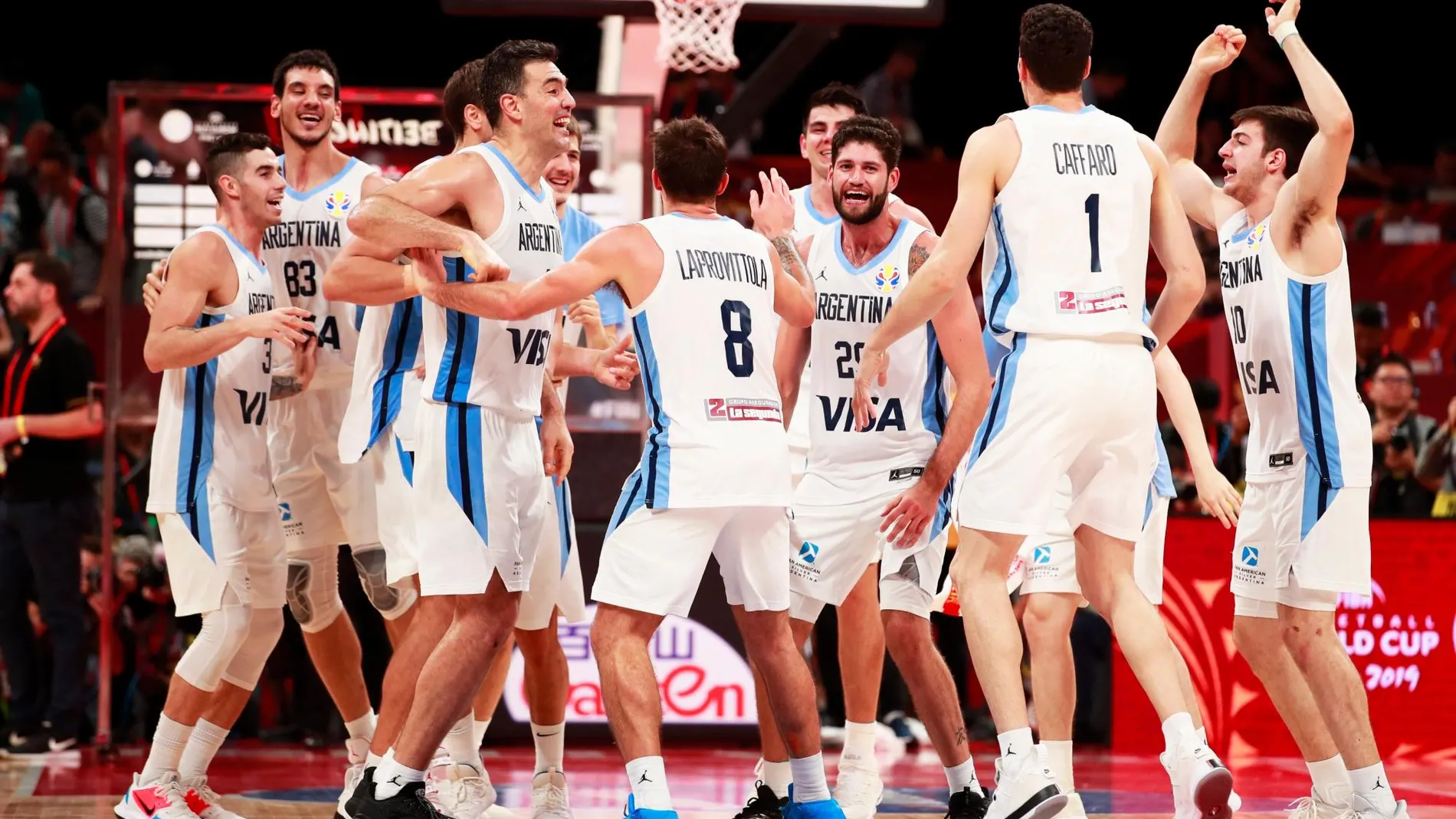 Argentina celebra la victoria en las semifinales