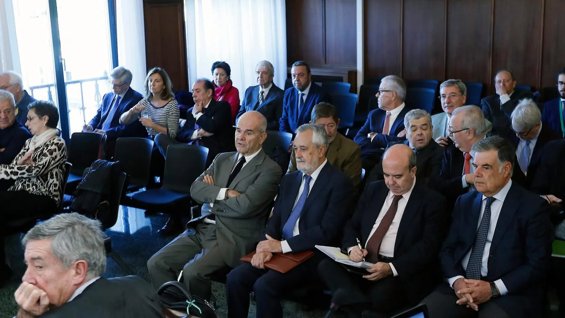 El juicio de la pieza política de los ERE sentó en el banquillo durante un año a dos ex presidentes de la Junta y una veintena de ex altos cargos/ Foto: EFE
