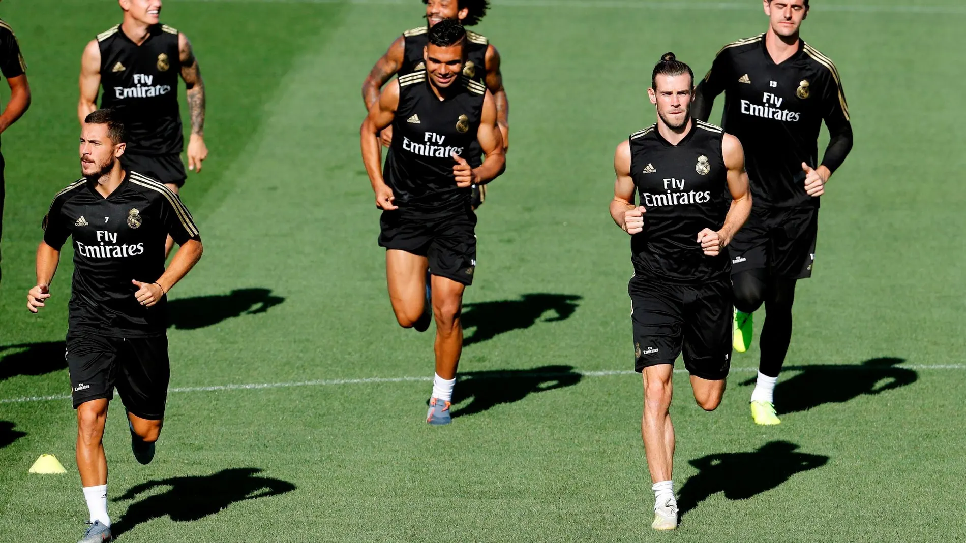 Hazard, James, Bale, en el entrenamiento