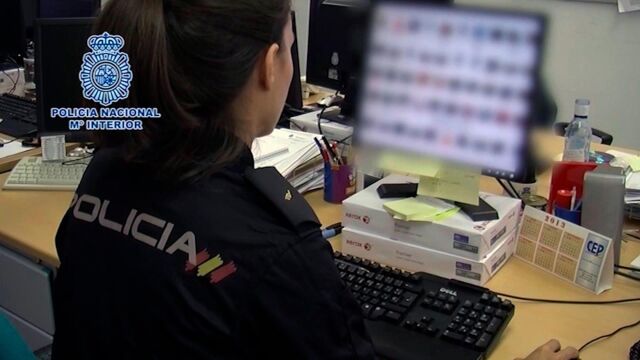 Imágen de archivo de material pedófilo/Policia Nacional