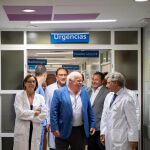 El consejero de Salud, Jesús Aguirre, durante una visita al Hospital Virgen del Rocío de Sevilla el 16 de agosto /Foto: EFE