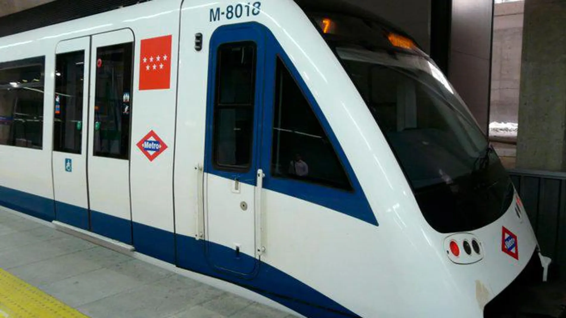 Cortada la L7 de Metro de Madrid por asistencia sanitaria a un viajero