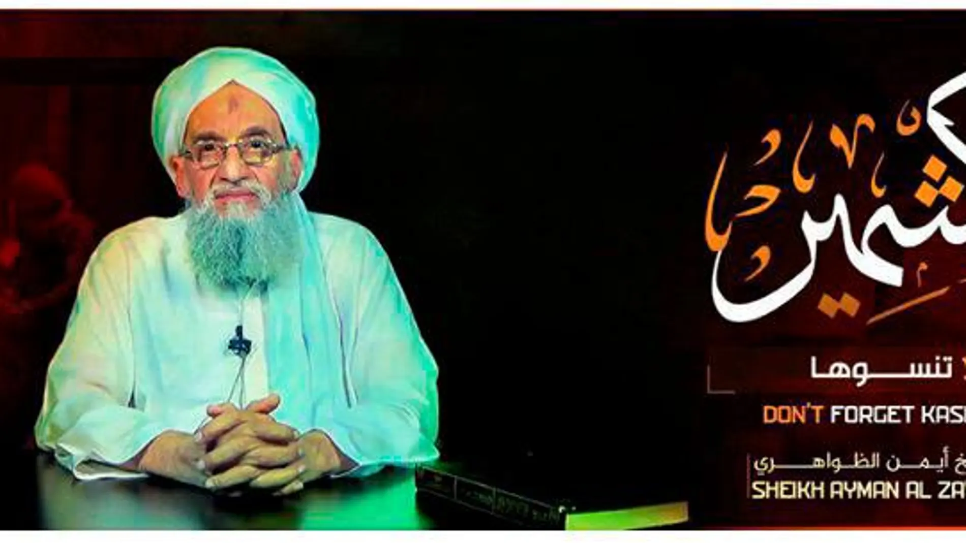 Ayman al Zawahiri, el cabecilla de Al Qaeda Central (AQC), en una aparición televisiva