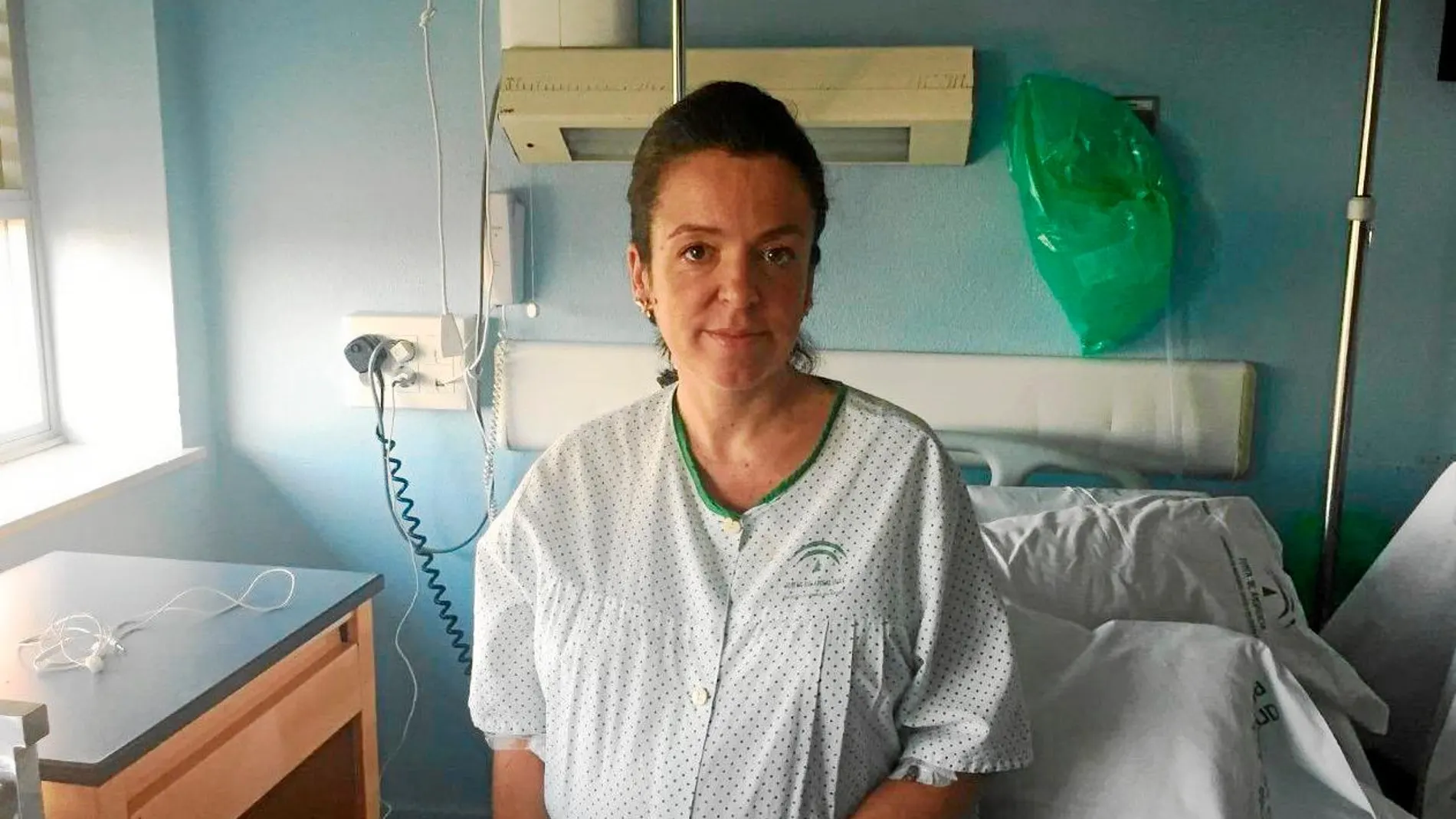 Concepción Román, a las 33 semanas de gestación, está ingresada en el hospital Virgen del Rocío por tener un embarazo de riesgo. Foto: La Razón