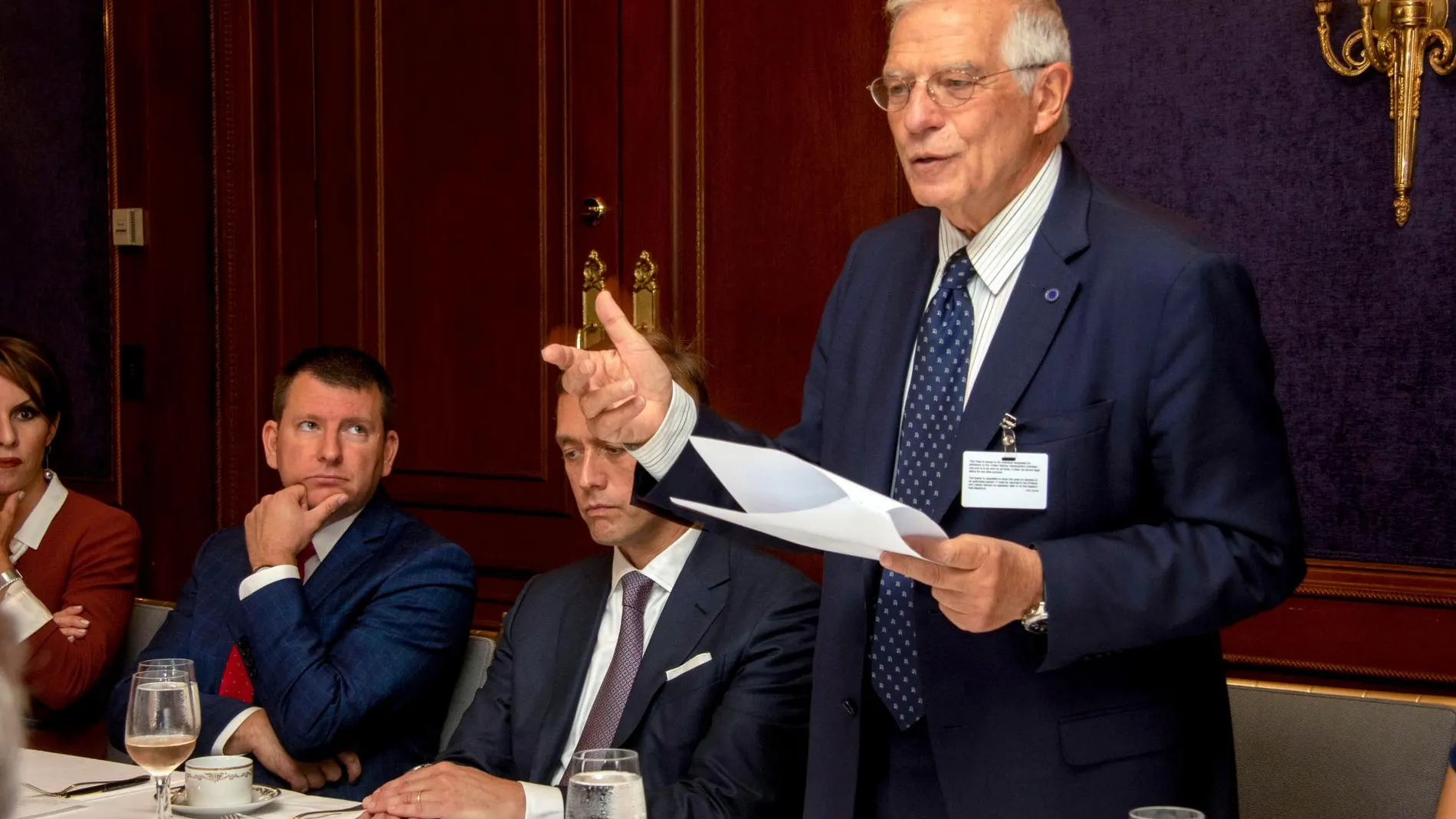 Josep Borrell durante su participación en el foro "The Principal to Principal Global Forum"celebrado este lunes en Nueva York/Foto: Efe