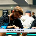 Imagen de Piqué jugando al póker en un informativo de TVE/RTVE