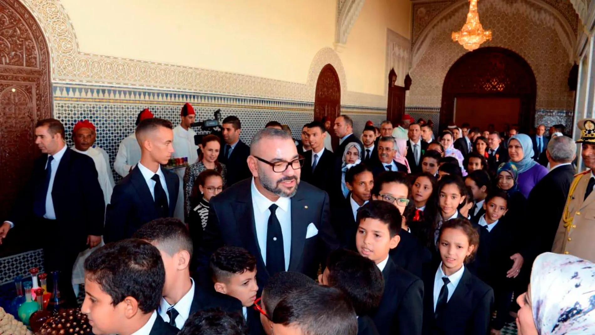 Fotografía facilitada por el Palacio Real de Marruecos con motivo del 20º aniversario del reinado de Mohamed Mohamed VI/ EFE