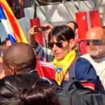 El joven con el pañuelo amarillo al cuello sería, presuntamente, quien agredió a un agente de Jusapol en 2018.