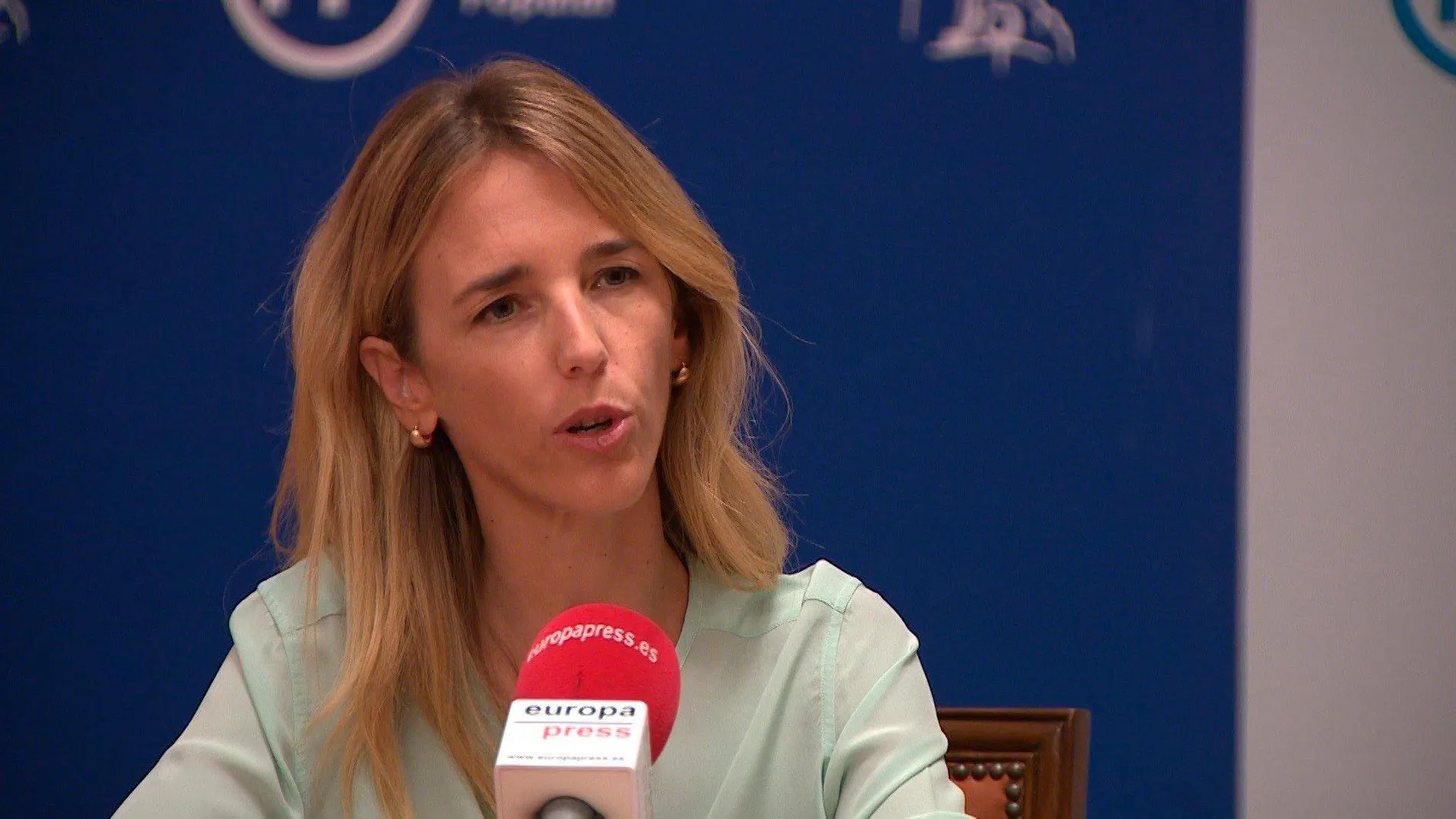 La portavoz del PP en el Congreso de los Diputados, Cayetana Álvarez de Toledo, durante su entrevista con Europa Press.