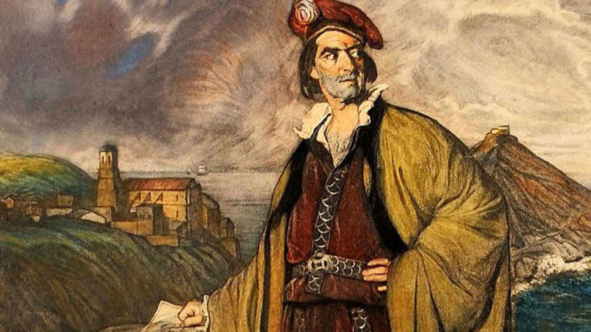 El guipuzcoano Juan Sebastián Elcano pintado por Zuloaga