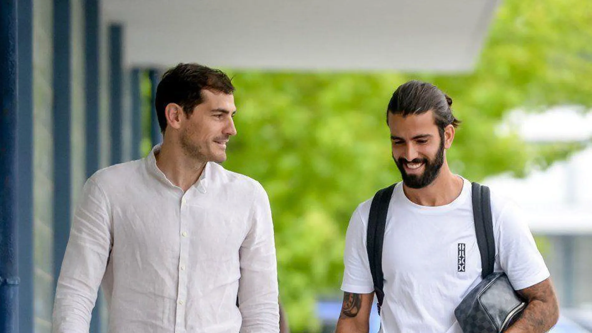 Casillas, junto a Sergio Oliveira, en el comienzo de la pretemporada del Oporto