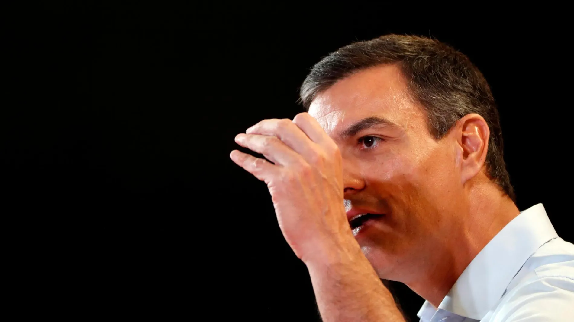 Pedro Sánchez hoy en Barakaldo/EFE