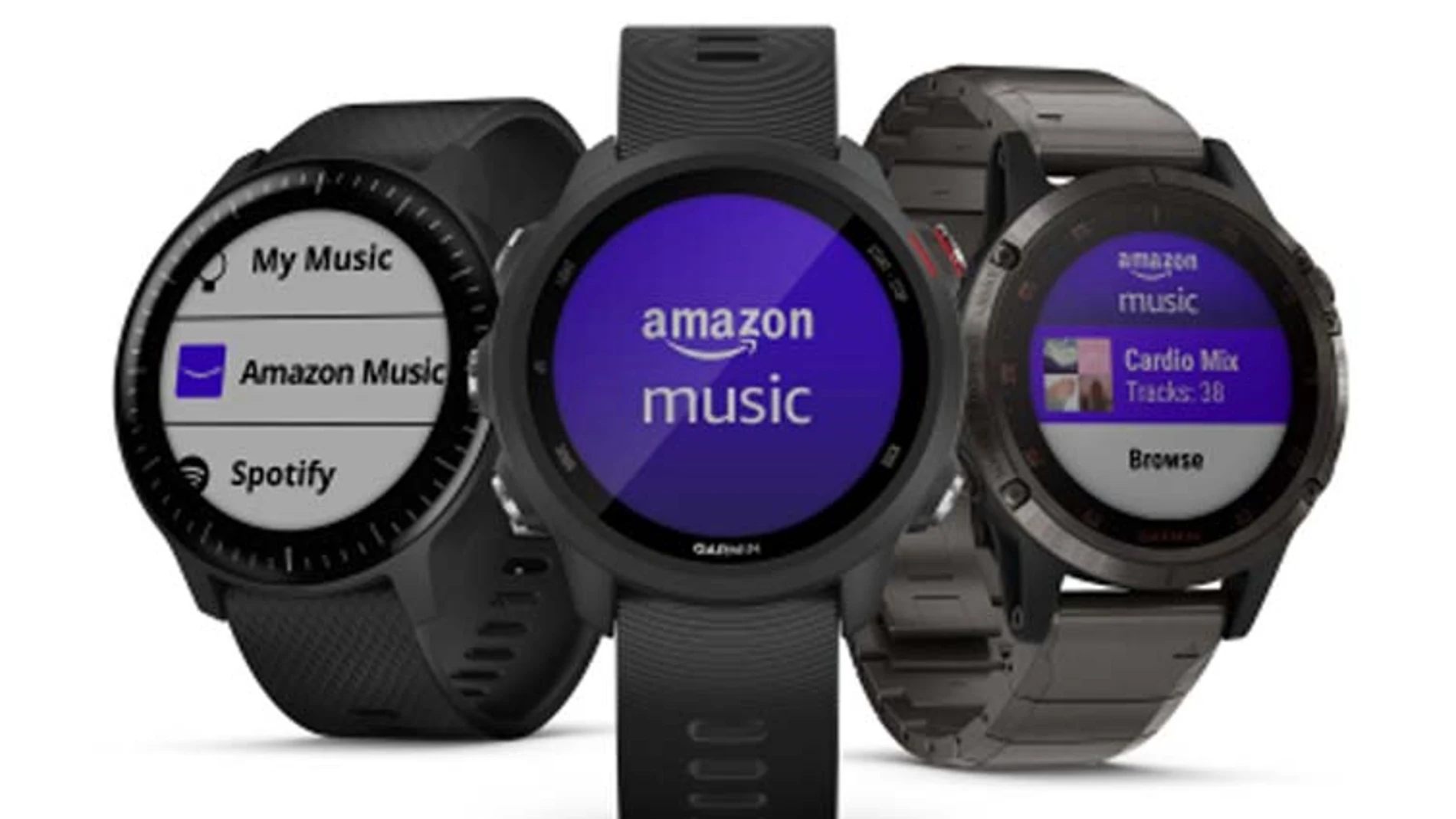 Los relojes inteligentes más modernos de Garmin pueden utilizar los servicios de Amazon Music para acceder a millones de canciones.