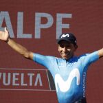 Nairo Quintana, en el podio de Calpe