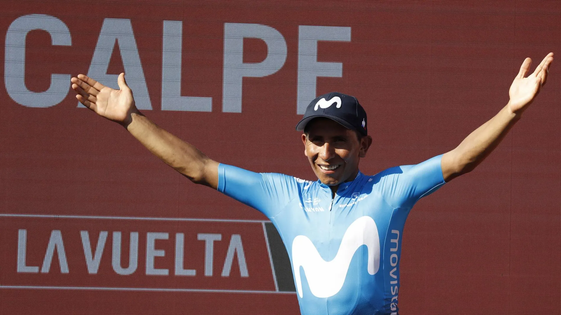 Nairo Quintana, en el podio de Calpe