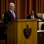 Miguel Diaz-Canel, durante la cuarta sesión extraordinaria de la IX Legislatura de la Asamblea Nacional del Poder Popular. EFE/ Irene Pérez/Cubadebate