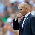 Zidane, en un partido del Real Madrid