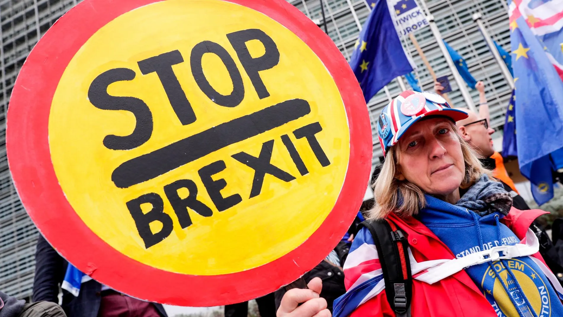 Manifestación para frenar el Brexit en Bruselas/ EFE