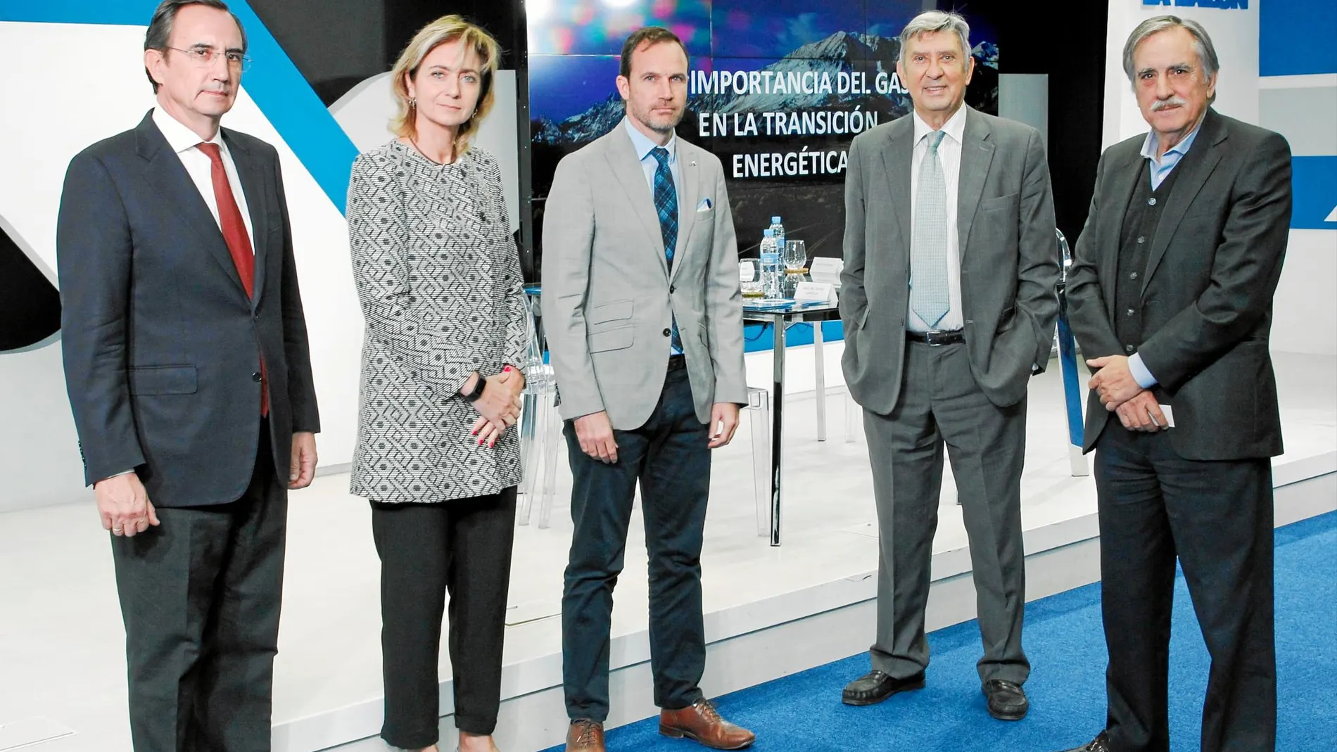 De izquierda a derecha, Íñigo del Guayo, Marta Margarit, Ramón Calderón, Alberto Carbajo y Valeriano Gómez / Foto: Connie G. Santos