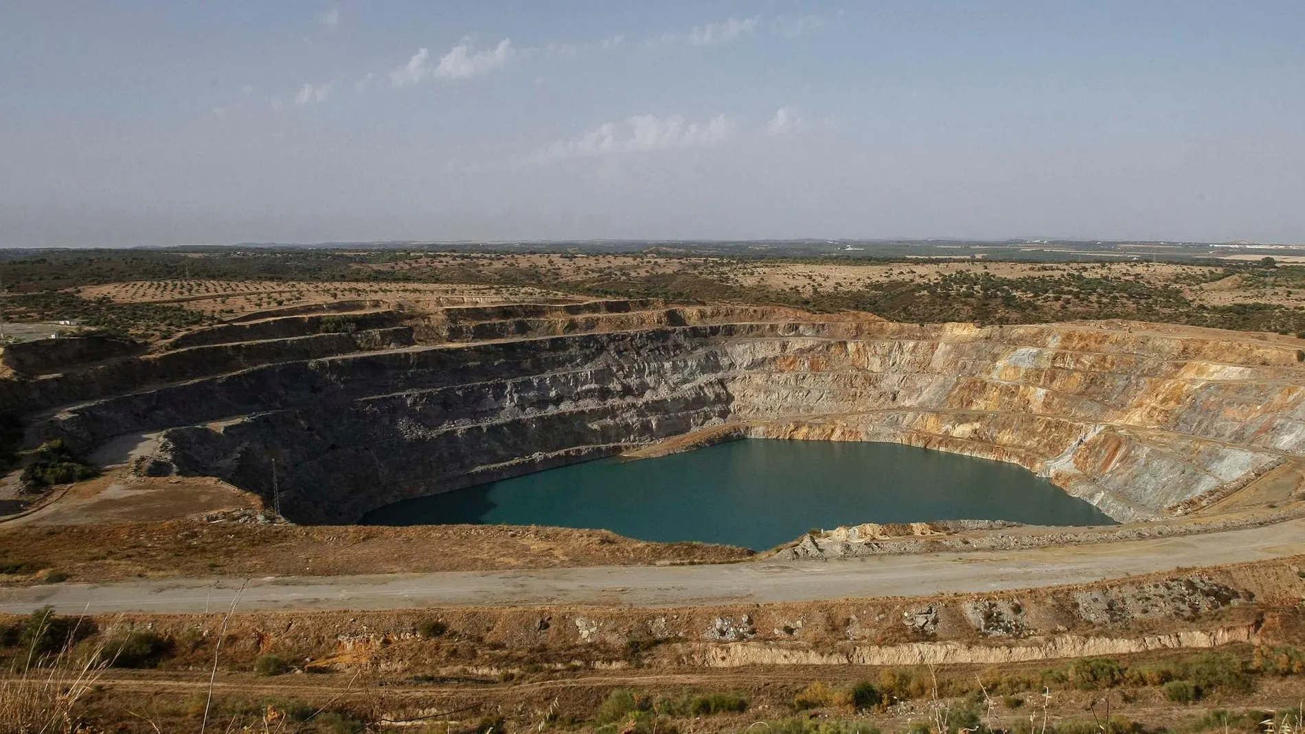 Vista de la mina sevillana de Aznalcóllar, cuya adjudicación acabó en los tribunales / Foto: Manuel Olmedo