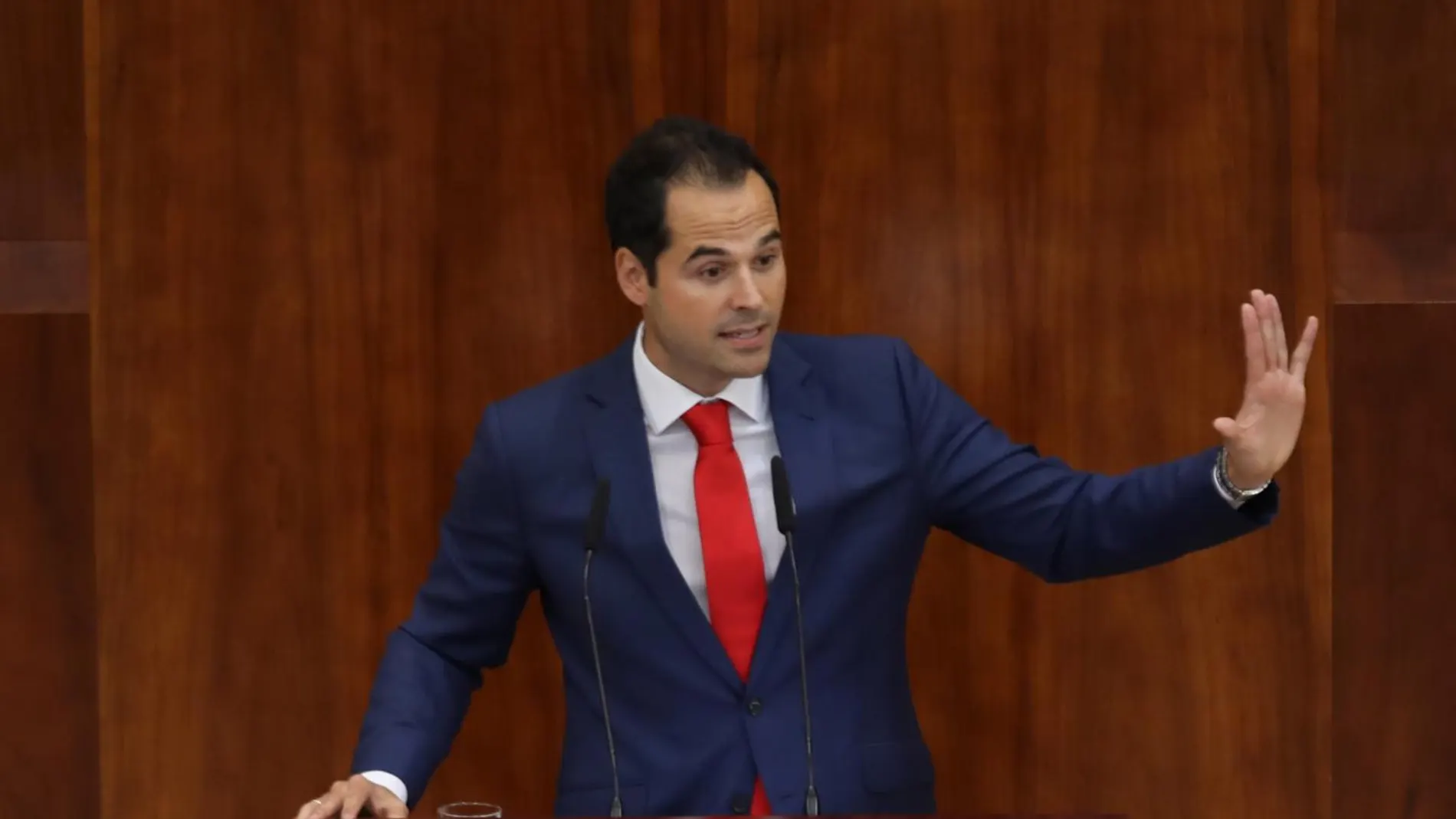 El vicepresidente Ignacio Aguado, durante una intervención en la Asamblea