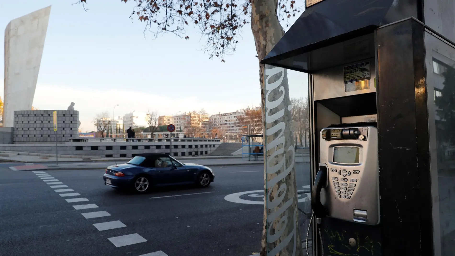 Cabina telefónica en Madrid