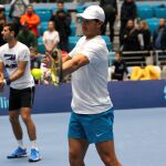 Nadal, antes de su partido benéfico con Djokovic